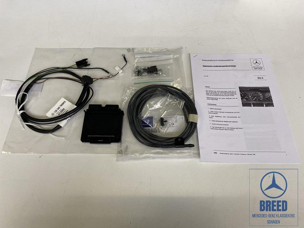 NOS inbouwset buitentemperatuurmeter Mercedes-Benz W126 C126, -, Nieuw, Ophalen of Verzenden, -