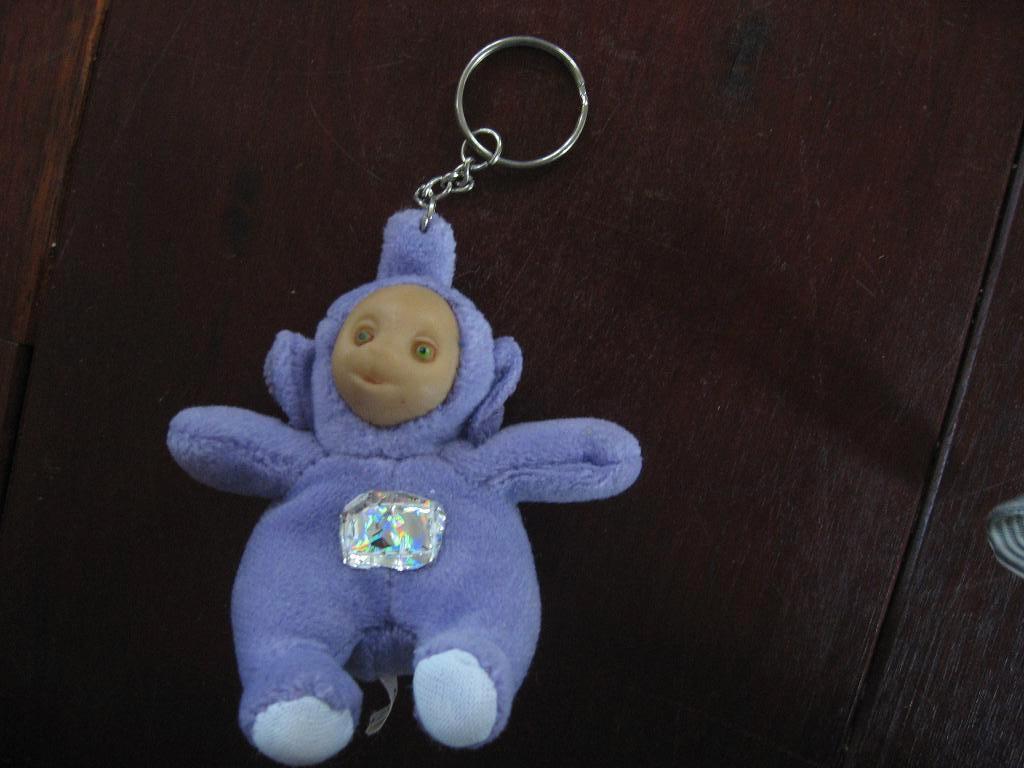 paarse Teletubbie sleutelhanger Tinky Winky, Verzamelen, Sleutelhangers, Verzenden, Nieuw, Knuffel of Figuurtje