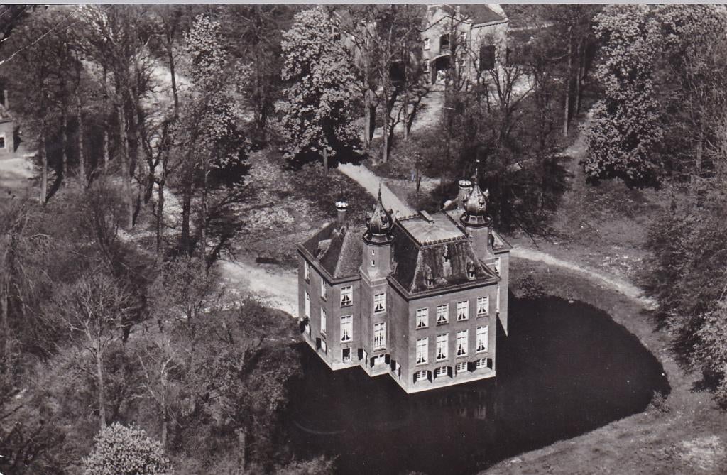 Oegstgeest. Kasteel Oud-Poelgeest. Vormingscentrum.(1953), Verzenden, 1940 tot 1960, Gelopen, Zuid-Holland