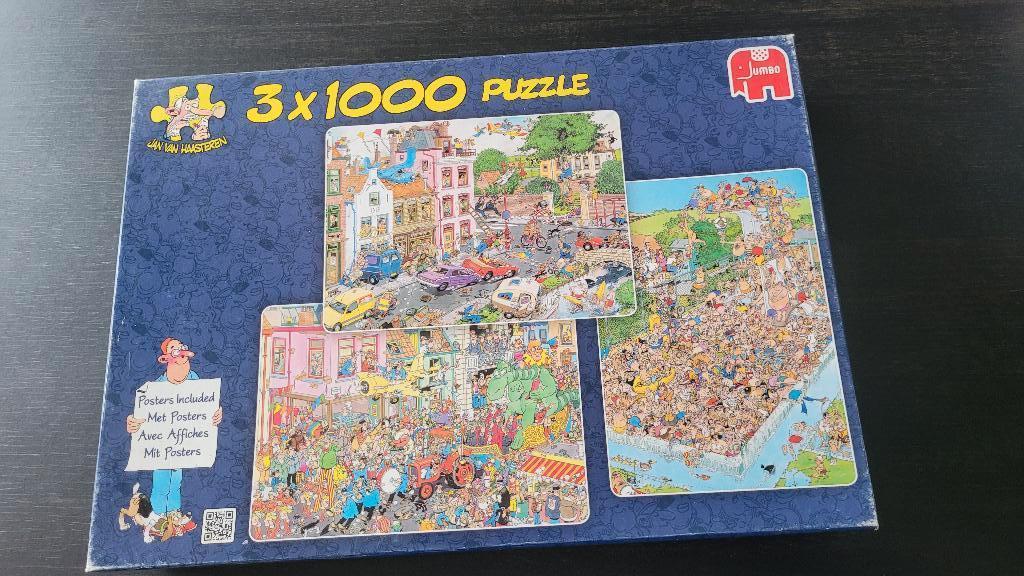 Jan van Haasteren puzzel, Ophalen, 500 t/m 1500 stukjes, Zo goed als nieuw, Legpuzzel