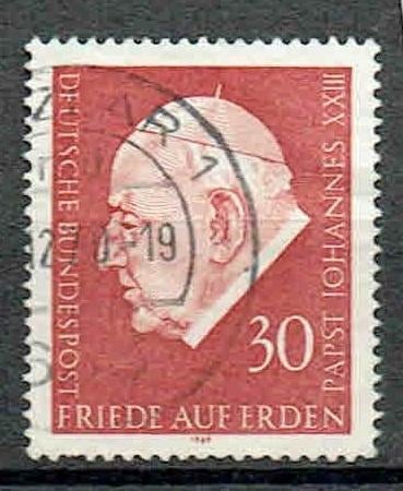 Duitsland 1969 Paus Johannes, Verzenden, BRD, Gestempeld