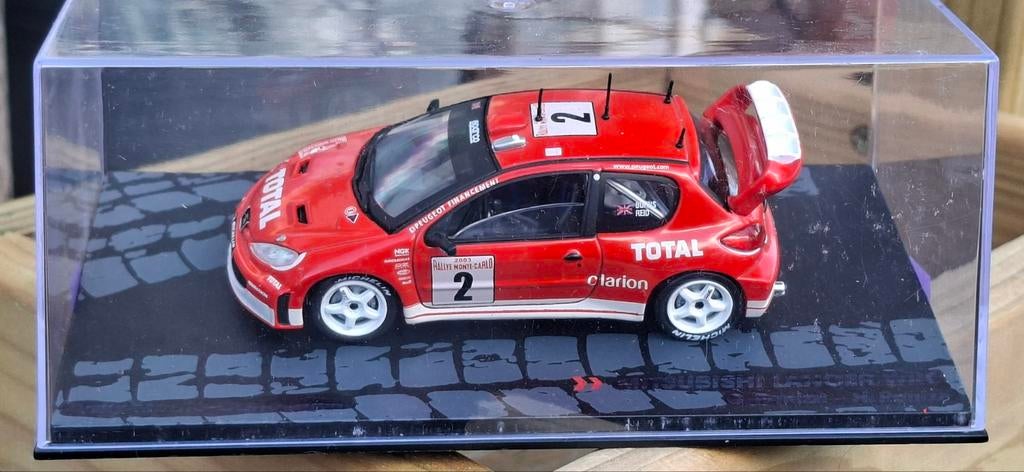 Peugeot 206 WRC Rally modelauto, Hobby en Vrije tijd, Modelauto's | 1:43, Ophalen of Verzenden
