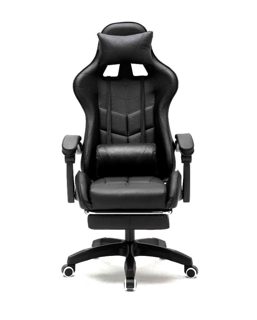 Gamestoel Cyclone met voetsteun - bureaustoel - racing gamig, Huis en Inrichting, Bureaustoelen, Ophalen, Gaming bureaustoel, Zwart