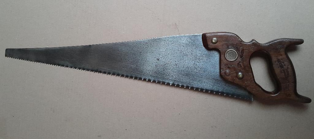 ~ Antieke Handzaag, Antiek en Kunst, Ophalen of Verzenden