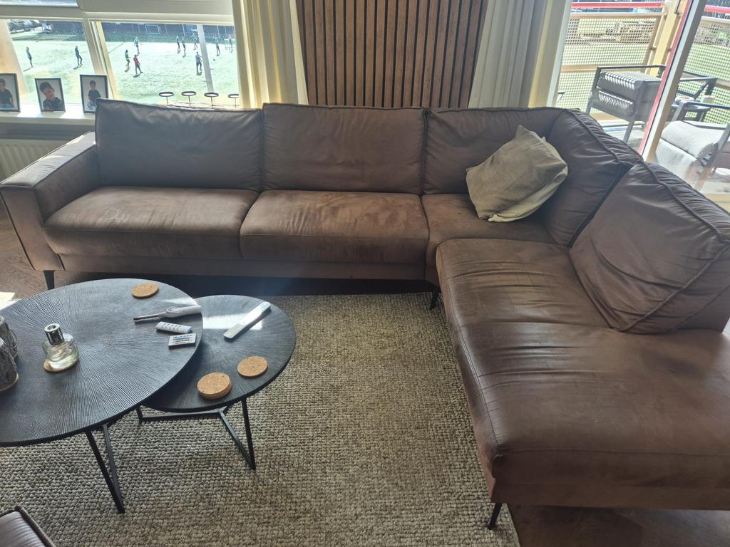 Mooie, makkelijk afneembare hoekbank, Ophalen, Zo goed als nieuw