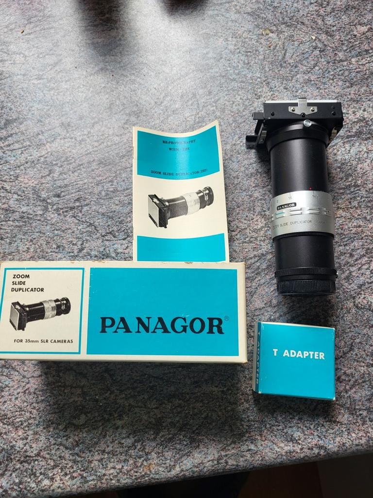 Panagor Zoom Slide Duplicator voor 35mm SLR camera's, Ophalen of Verzenden, Gebruikt, Toebehoren, Zoom