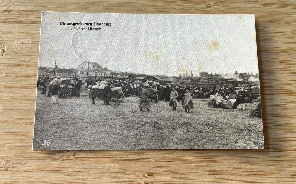 Wit Rusland Grest Litowsk de aangewezen inwoners feldpost, Verzamelen, Ansichtkaarten | Buitenland, Ophalen of Verzenden, Voor 1920