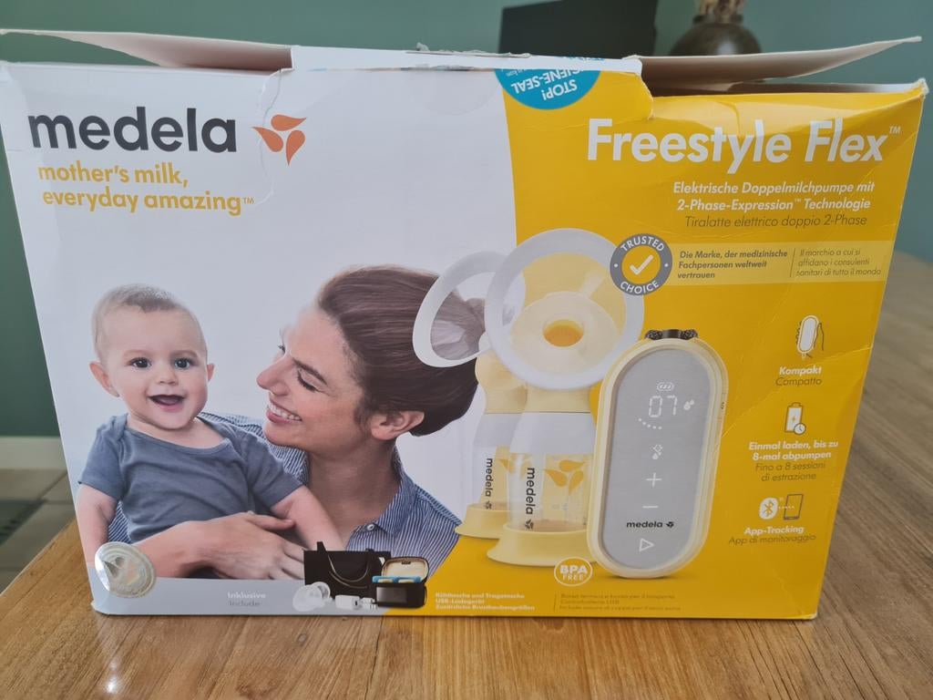 Medela Freestyle Flex dubbele borstkolf, Kinderen en Baby's, Babyvoeding en Toebehoren, Ophalen of Verzenden, Borstkolf