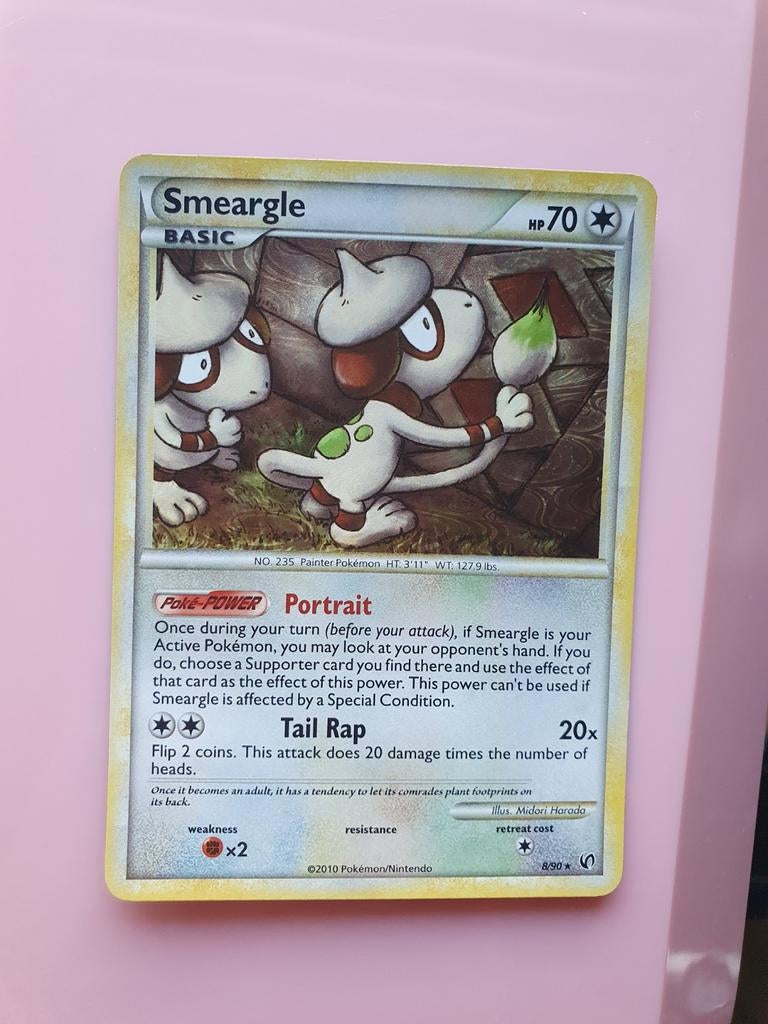 Smeargle 8/90 holo pokemon kaart, Ophalen of Verzenden, Zo goed als nieuw