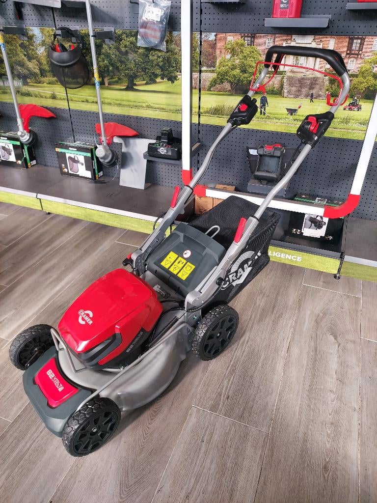 Cramer 48v en 82v grasmaaiers met gratis extra accu erbij, Cirkelmaaier, Cramer, Accu-grasmaaier, Nieuw