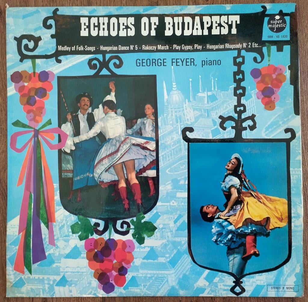 LP George Feyer - Echoes Of Budapest Super Majestic France, Ophalen of Verzenden, 1960 tot 1980, Zo goed als nieuw, 12 inch