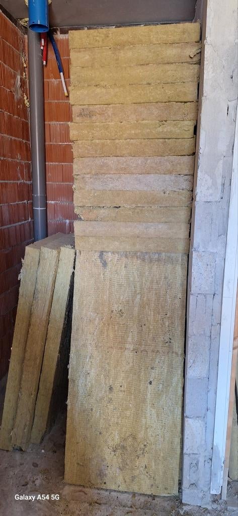 Steenwol isolatieplaten - Diverse diktes en maten, Ophalen, Dakisolatie, Gebruikt, Steenwol