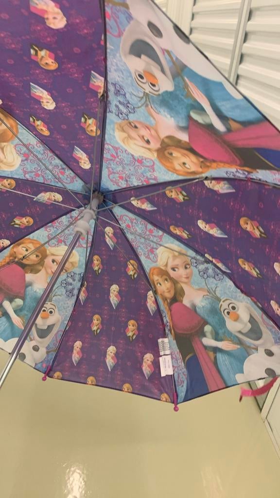 Frozen paraplu voor kinderen, Ophalen of Verzenden, Gebruikt, Paars