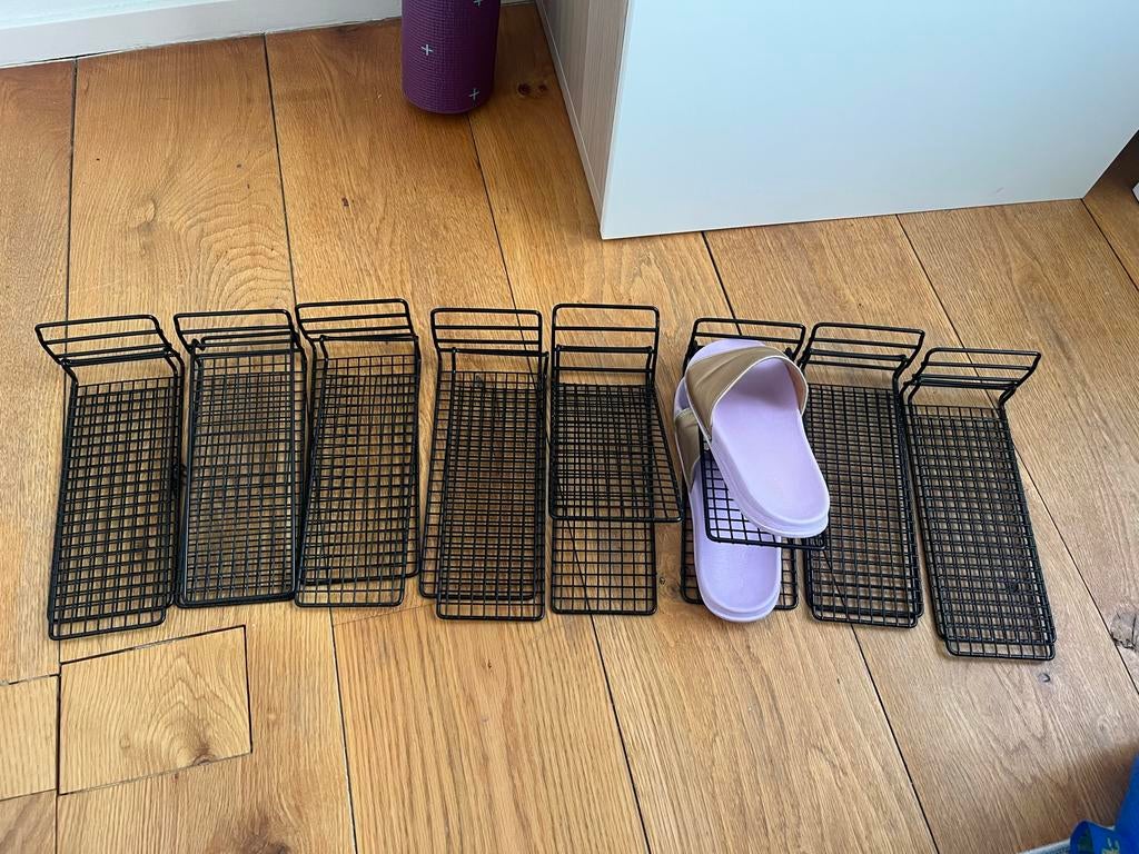 8x ikea Skostall - black shoe organizer - schoenenrek, Ophalen, Gebruikt