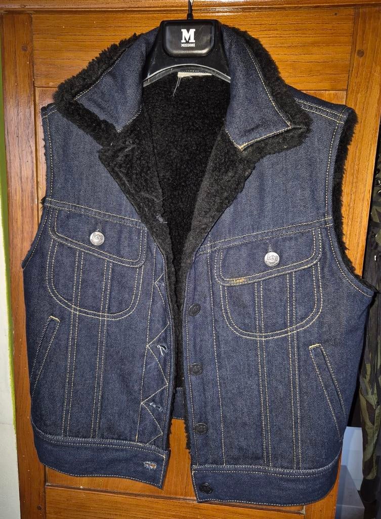 Gevoerde spijker gilet - Lee maat s, Ophalen of Verzenden, Zo goed als nieuw, Lee