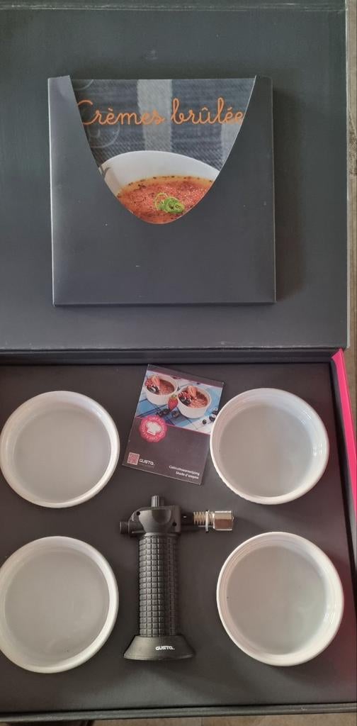 Gusta crème brulee cadeau set., Ophalen of Verzenden, Nieuw