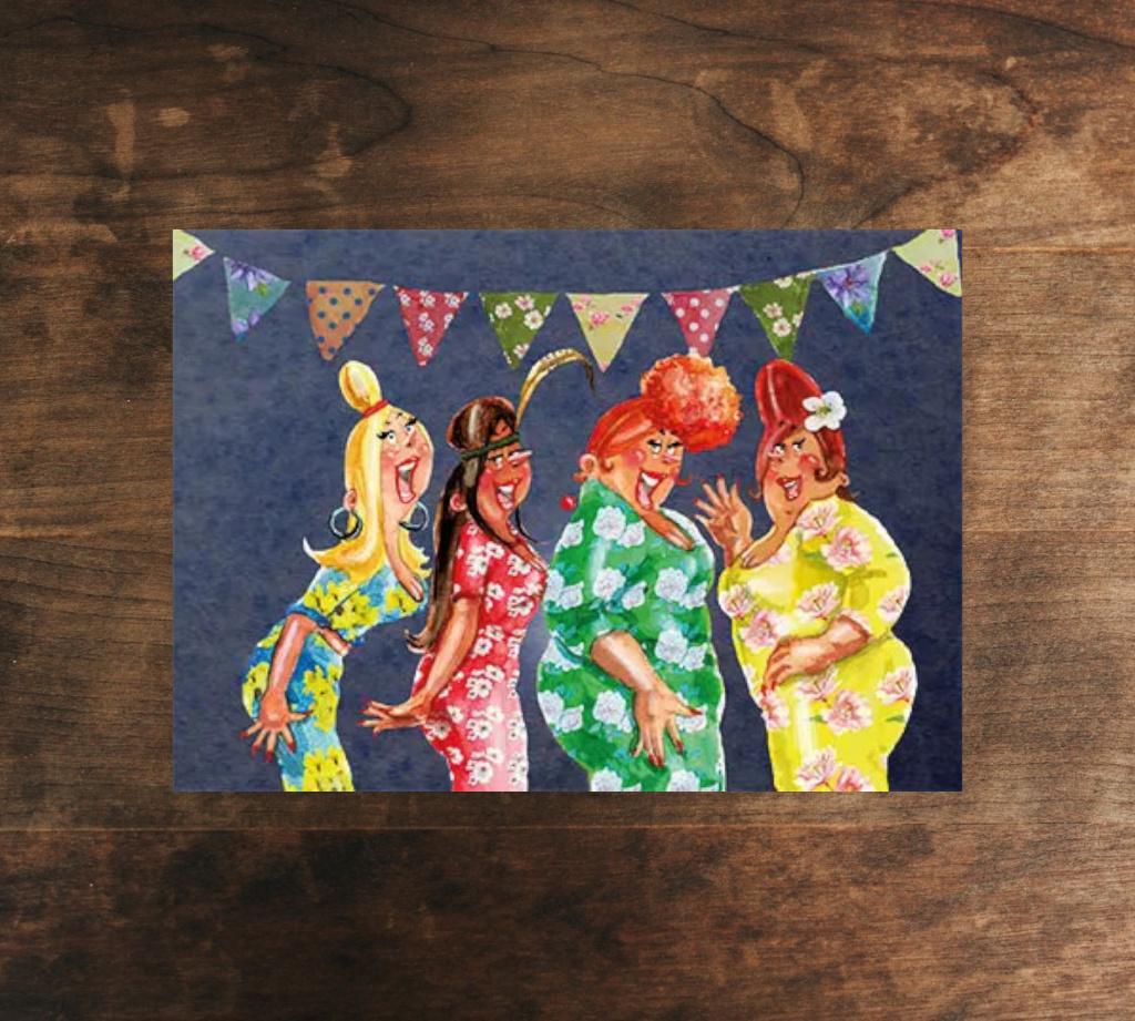 Ingrid Berendsen A6 anischtkaart, Ophalen of Verzenden, 1980 tot heden, Ongelopen, Feest(dag)