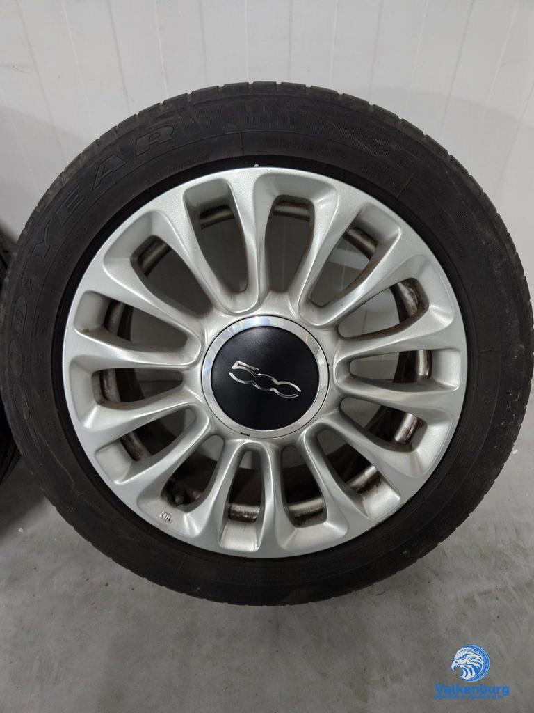 Originele Fiat 500 4x98 15 inch velgen 185/55R15 zomerbanden, Auto-onderdelen, Banden en Velgen, Gebruikt, 15 inch, -, -