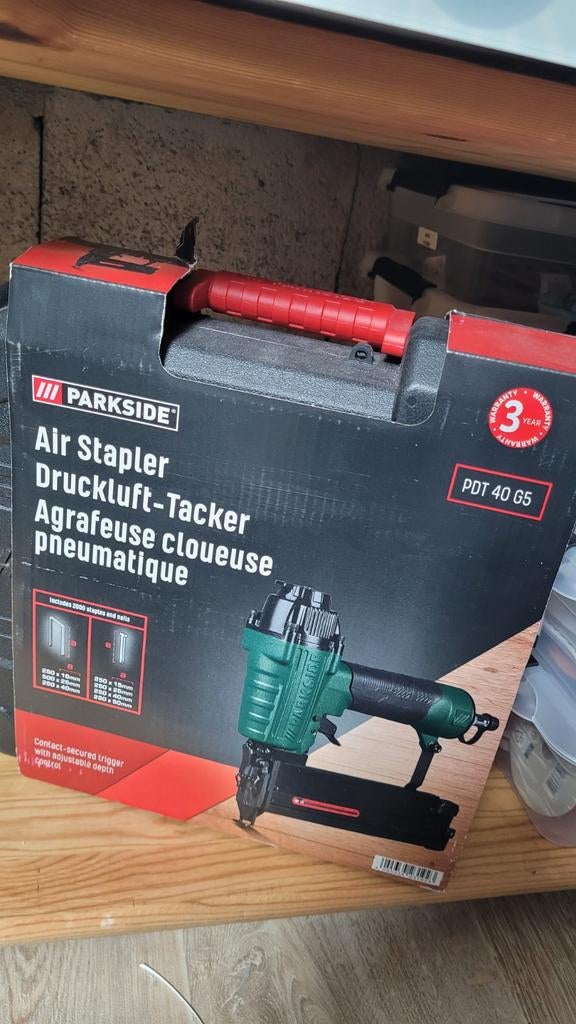 Parkside Lucht Tackermachine PDT 40 G5 - Nieuw in doos, Ophalen of Verzenden, Nieuw