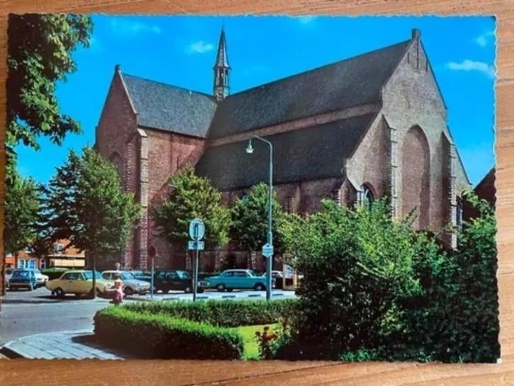 Oude Kleurenansichtkaart : Haamstede / auto’s, Ophalen of Verzenden, 1960 tot 1980, Noord-Brabant