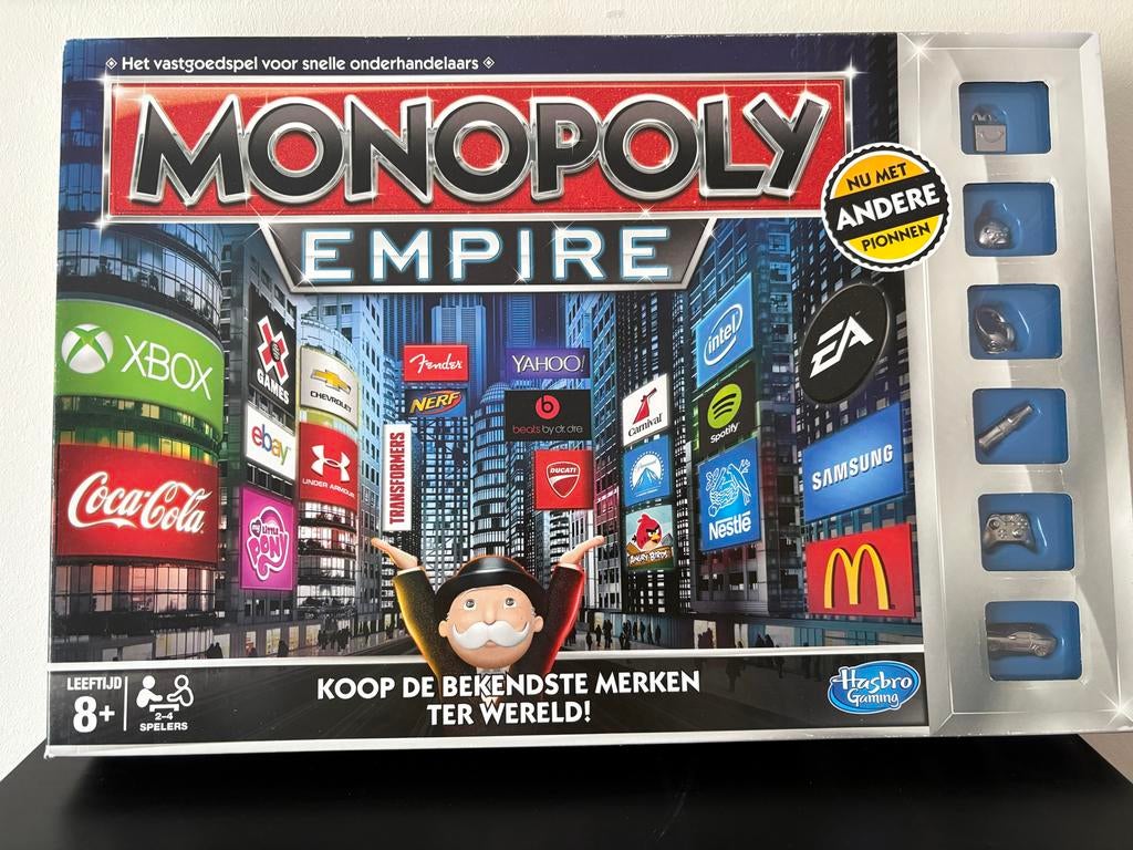 Monopoly Empire: Koop de bekendste merken ter wereld!, Drie of vier spelers, Ophalen of Verzenden, Zo goed als nieuw