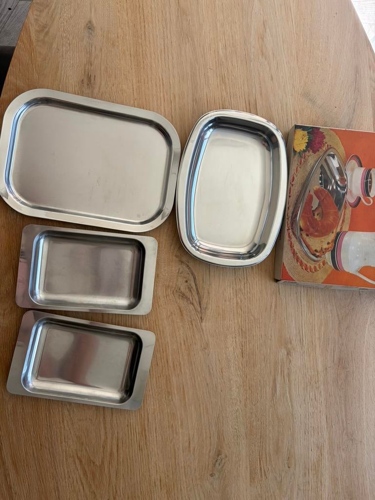 RVS serveerschalen hoogwaardig kwaliteit ZGAN, Overige materialen, Ophalen of Verzenden, Overige stijlen, Schaal of Schalen