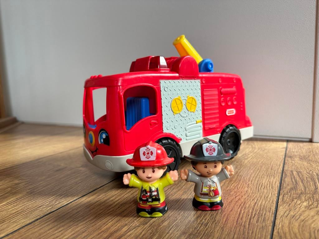 Little People brandweerauto, Kinderen en Baby's, Speelgoed | Babyspeelgoed, Zo goed als nieuw, Auto, Met geluid, Ophalen of Verzenden