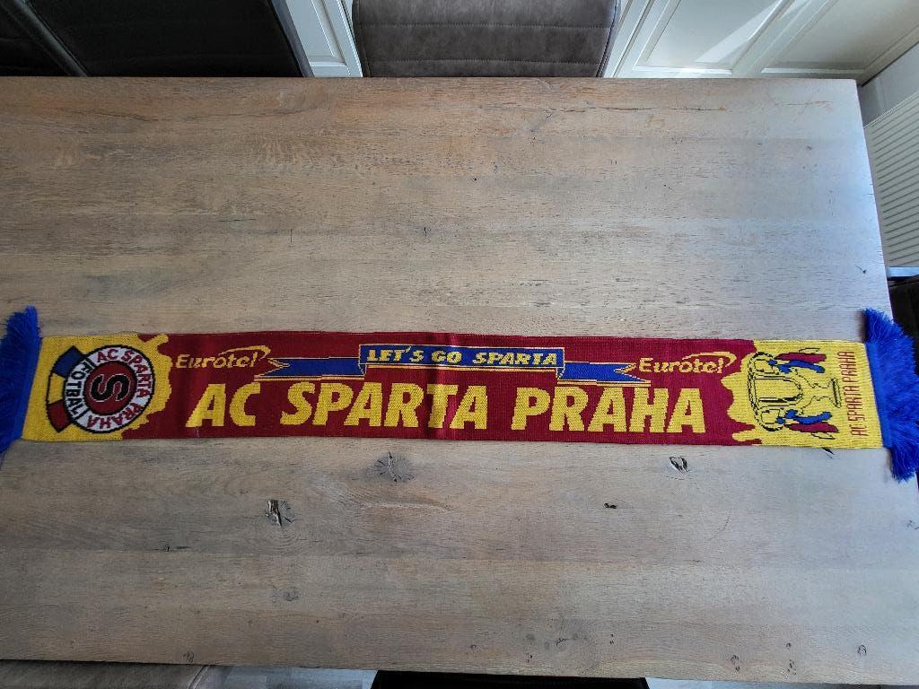 voetbal sjaal Sparta Praha Praag ultrasjaal, Ophalen of Verzenden, Zo goed als nieuw, Buitenlandse clubs, Vaantje of Sjaal