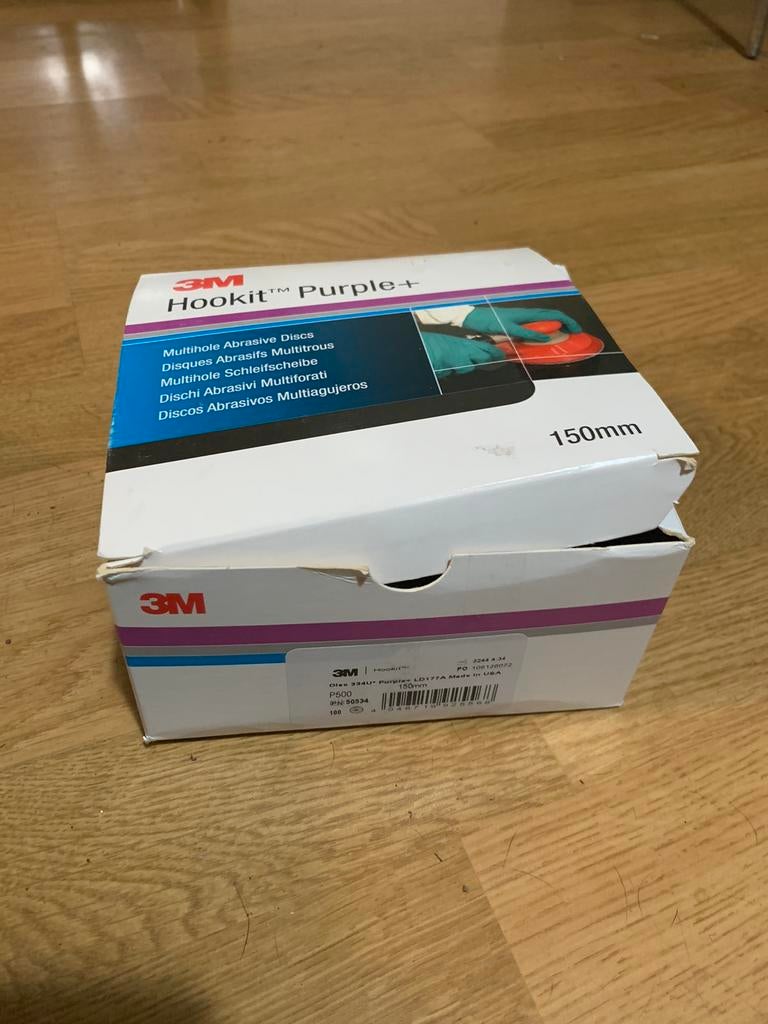 3M hookit purple+ 150mm schuurschijven, Doe-het-zelf en Verbouw, Gereedschap | Schuurmachines, Ophalen of Verzenden, Nieuw, 1200 watt of meer