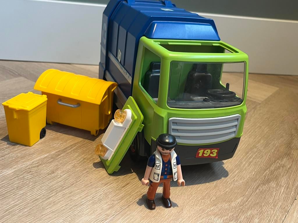 Playmobil vuilniswagen, Kinderen en Baby's, Speelgoed | Playmobil, Ophalen, Zo goed als nieuw
