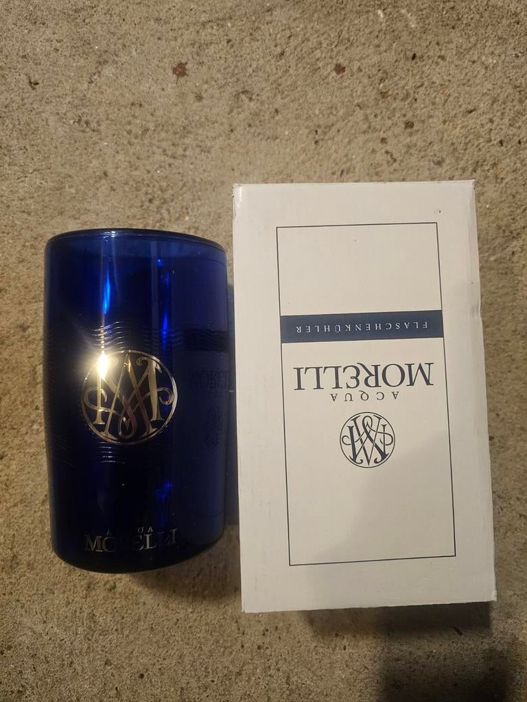 Blauwe Morelli Kandelaar, Overige materialen, Blauw, Ophalen of Verzenden, Zo goed als nieuw