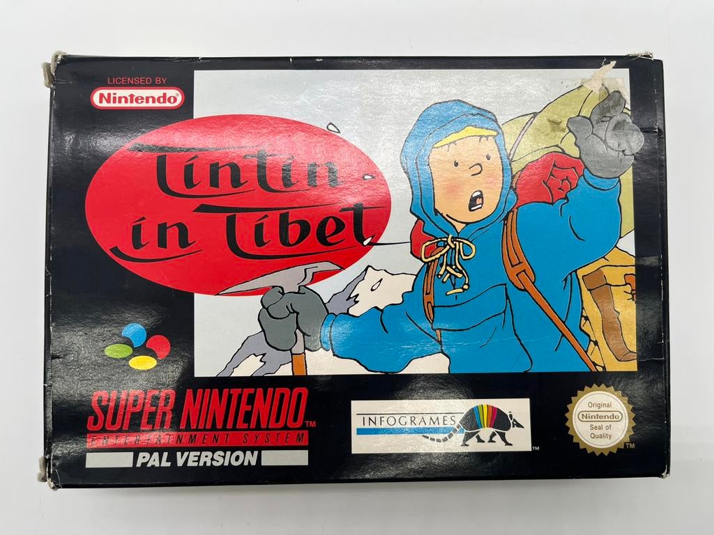 TinTin in Tinbet SNES PAL Compleet CIB, Spelcomputers en Games, Games | Nintendo Super NES, Avontuur en Actie, 1 speler, Ophalen of Verzenden