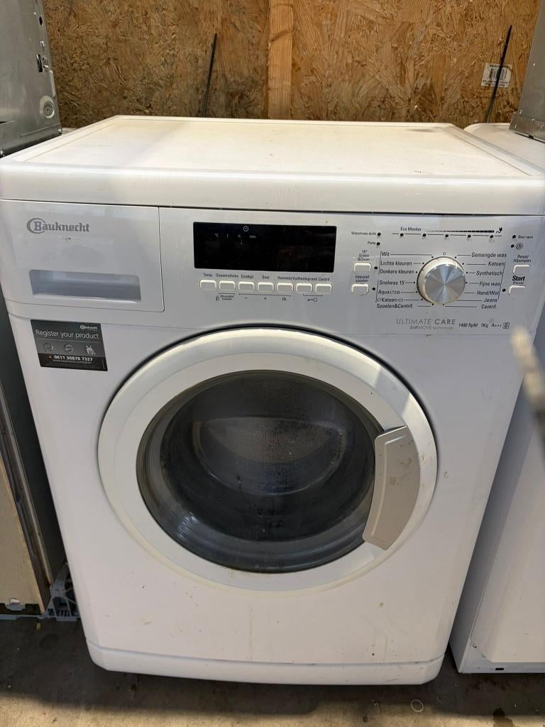 Bauknecht wasmachine - Schoon - Garantie, 1200 tot 1600 toeren, Gebruikt, Ophalen of Verzenden, Voorlader