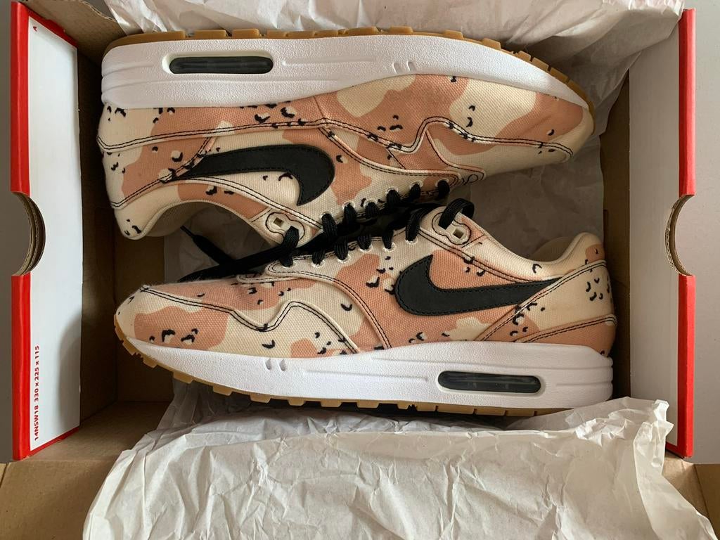 Nike Air Max 1 Desert Camo maat 44,5., Kleding | Heren, Schoenen, Overige kleuren, Ophalen of Verzenden, Sneakers of Gympen, Zo goed als nieuw