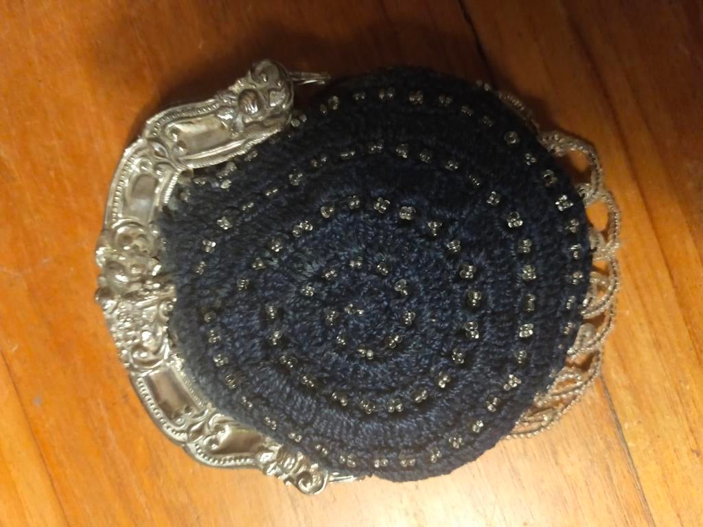 Antieke beurs met zilveren beugel, Ophalen of Verzenden