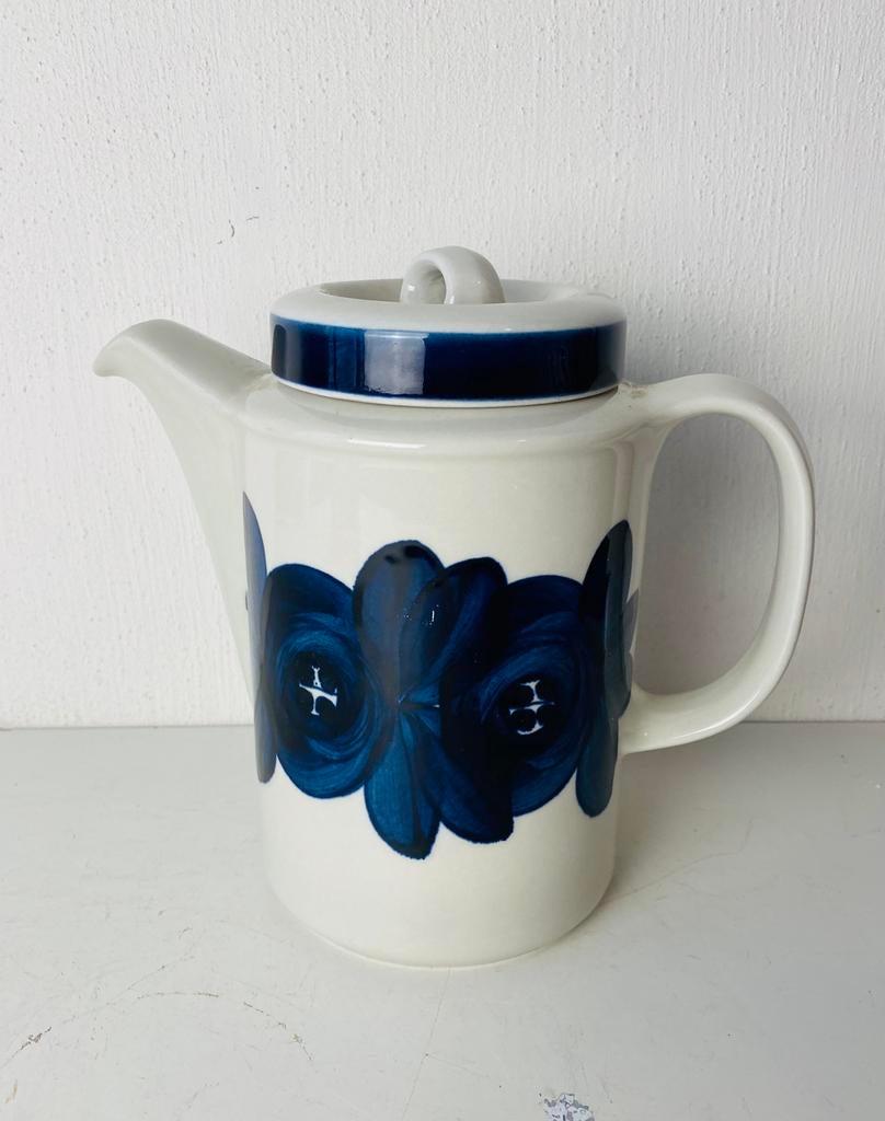 Arabia Finland koffiepot en kan , Rosmarin blauw, Huis en Inrichting, Keuken | Servies, Gebruikt, Finland, Overige typen, Ophalen of Verzenden