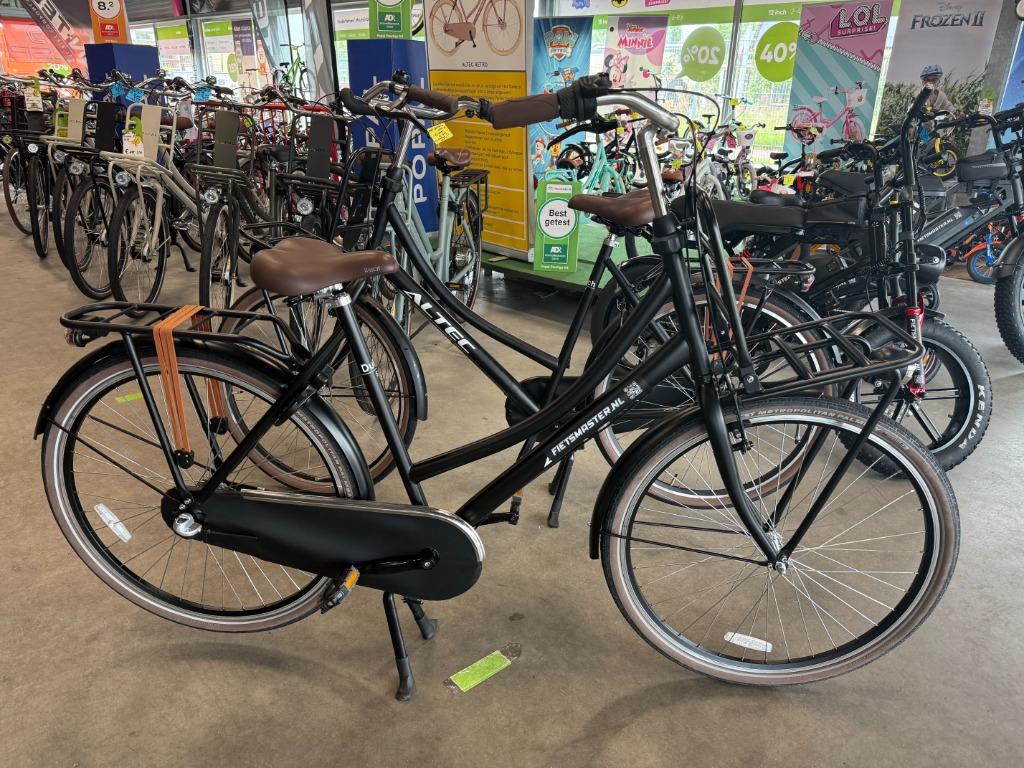 FIETSMASTER 28 INCH DUTCH TRANSPORTFIETS 57 CM 3V BLACK MAT, Overige merken, Versnellingen, Nieuw, 56 cm of meer