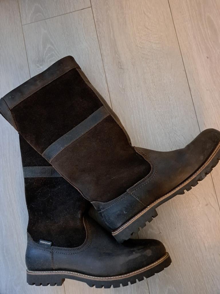 Bruine Leren Heren Laarzen  Human Nature ANWB  maat 44, Ophalen, Zo goed als nieuw, Bruin, Boots