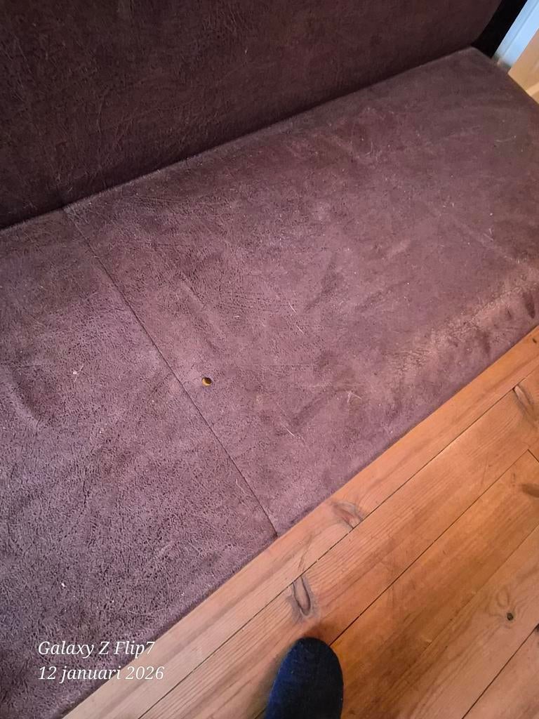 Bankje met wieltjes - redelijke staat, Ophalen, Gebruikt, Eenvoudig, 150 tot 200 cm