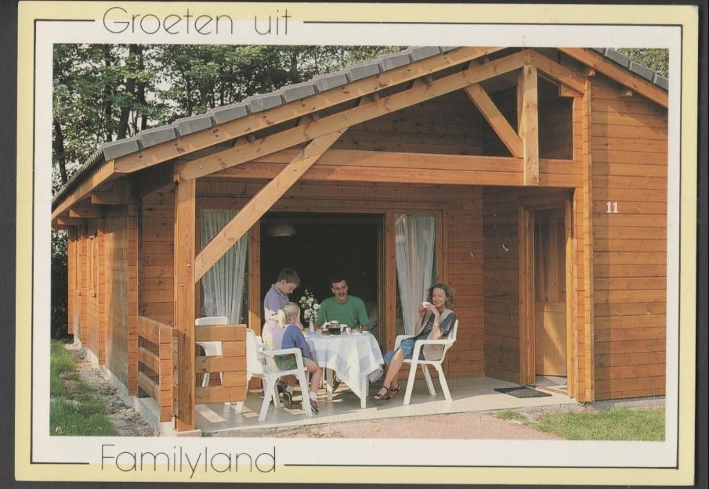 Hoogerheide Bungalow Familyland Gelopen 1990, Verzenden, 1980 tot heden, Gelopen, Noord-Brabant