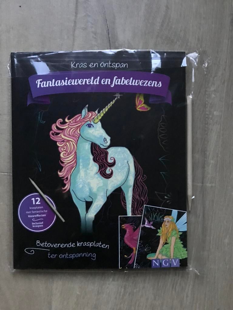 Betoverende krasplaten thema fantasiewereld en fabelwezens, Ophalen of Verzenden, Nieuw