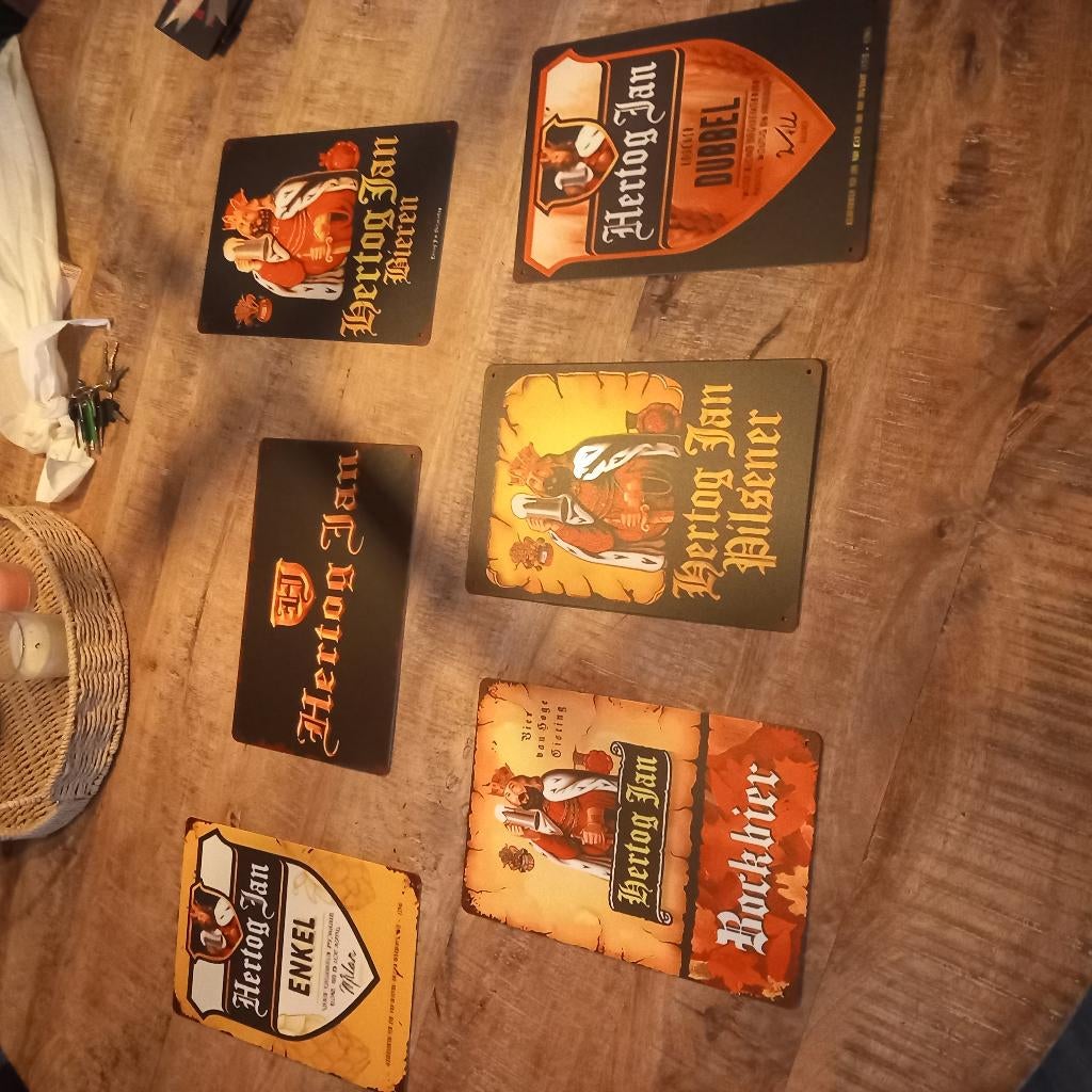 Vintage metalen bordjes, Verzamelen, Ophalen of Verzenden, Nieuw, Overige typen