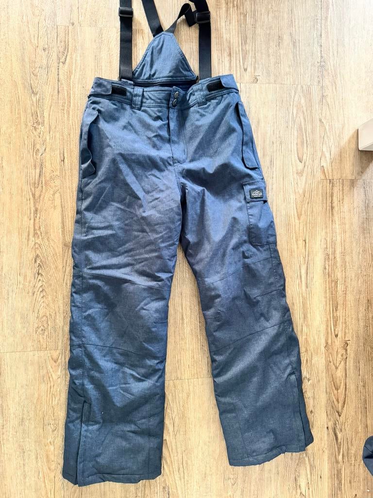 Mooie jeansblauwe skibroek in maat 158, Ophalen of Verzenden, Zo goed als nieuw, Jongen of Meisje, Broek