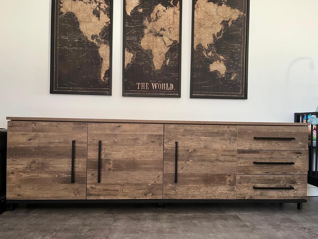 Maxfurn Dressoir Explosion Mokka - Lamulux 250cm, Ophalen, Kunststof, Zo goed als nieuw, 200 cm of meer