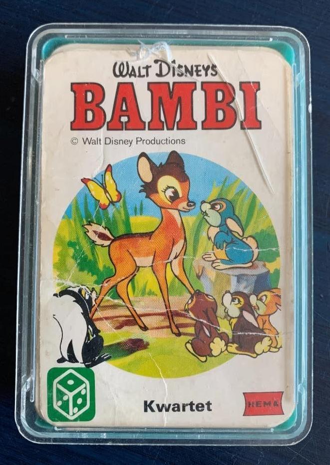 Disney kwartet Bambi, bambie, Ophalen of Verzenden, Gebruikt, Kwartet(ten)
