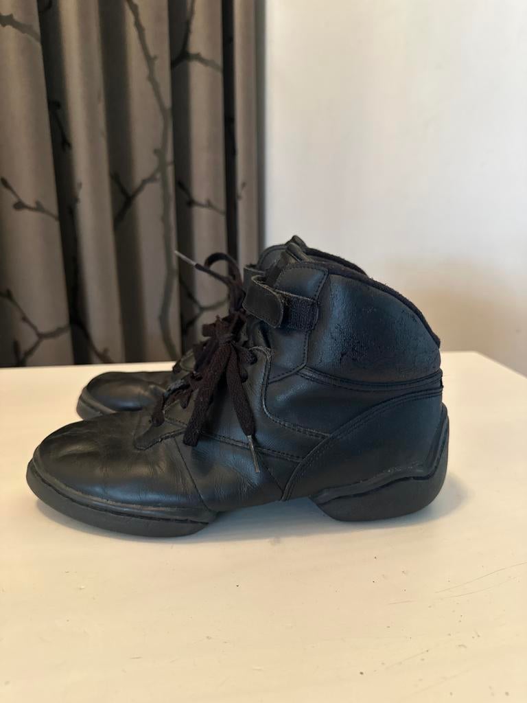 Papillon PA1500 leren dans schoenen 38 danssneakers zwart, Sport en Fitness, Dansen, Ophalen of Verzenden, Gebruikt, Schoenen