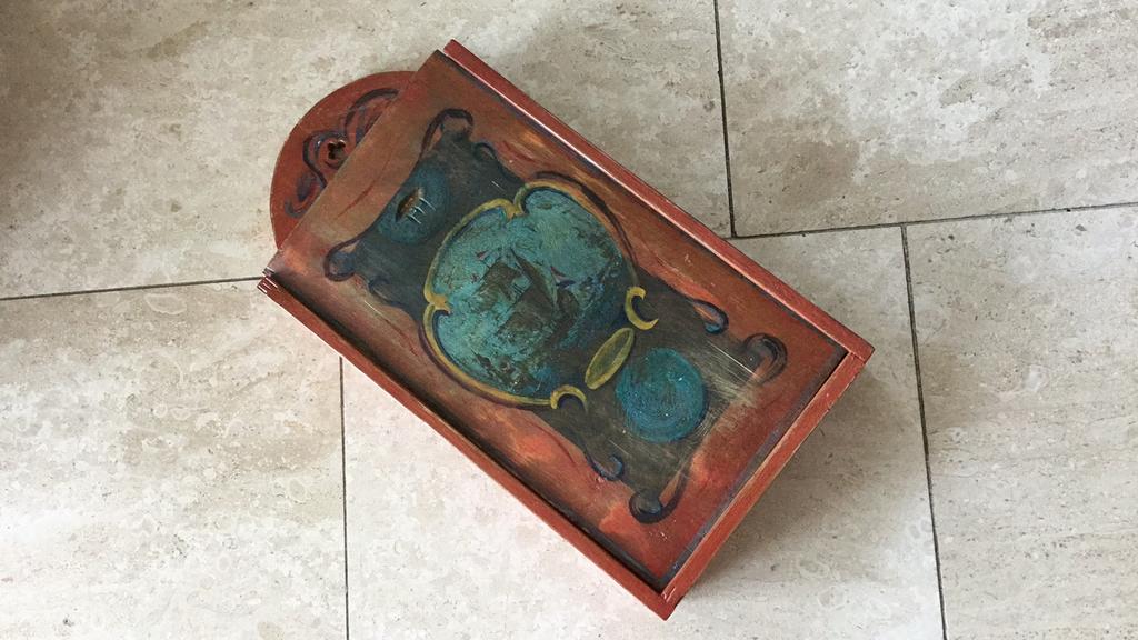 Oude schooltas., Antiek en Kunst, Ophalen of Verzenden