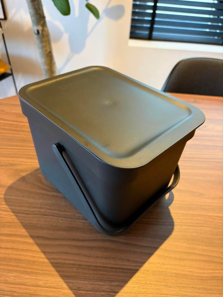 Brabantia - SORT & GO AFVALEMMER 6L grijs, Huis en Inrichting, Woonaccessoires | Prullenbakken, Kunststof, Ophalen of Verzenden