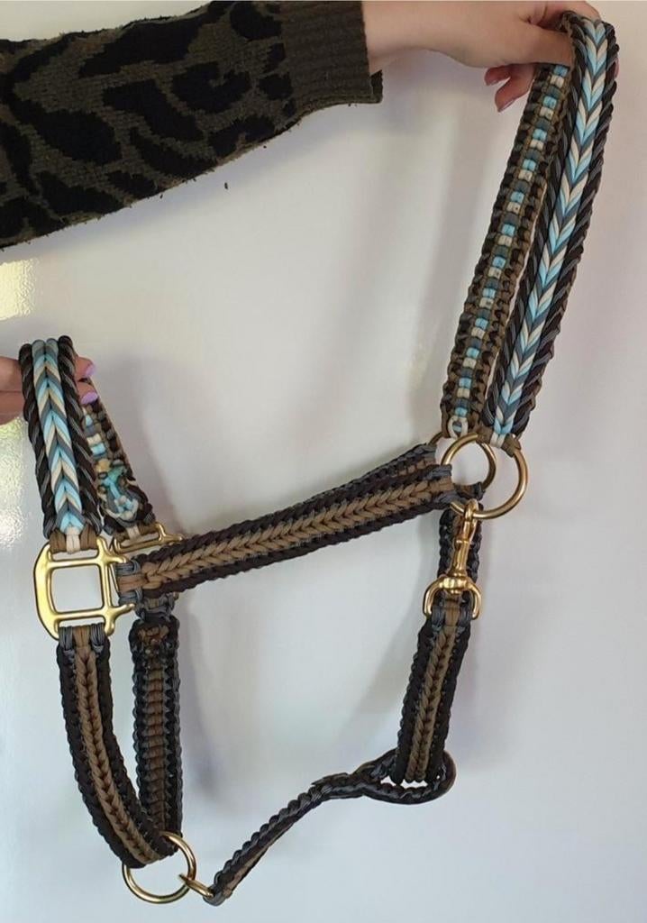Prachtig handgemaakt paracord halster, maat extra full, Dieren en Toebehoren, Ophalen of Verzenden, Zo goed als nieuw