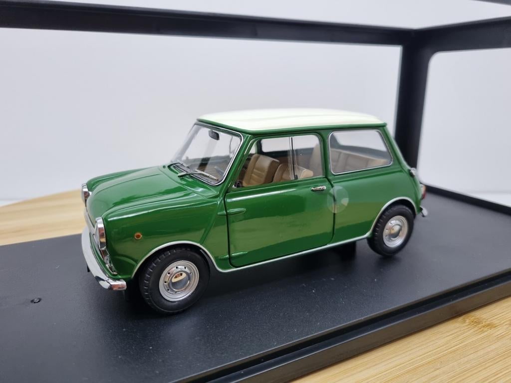 Mitica 1:18 Mini Cooper groen met wit dak, Overige merken, Auto, Nieuw, Ophalen of Verzenden